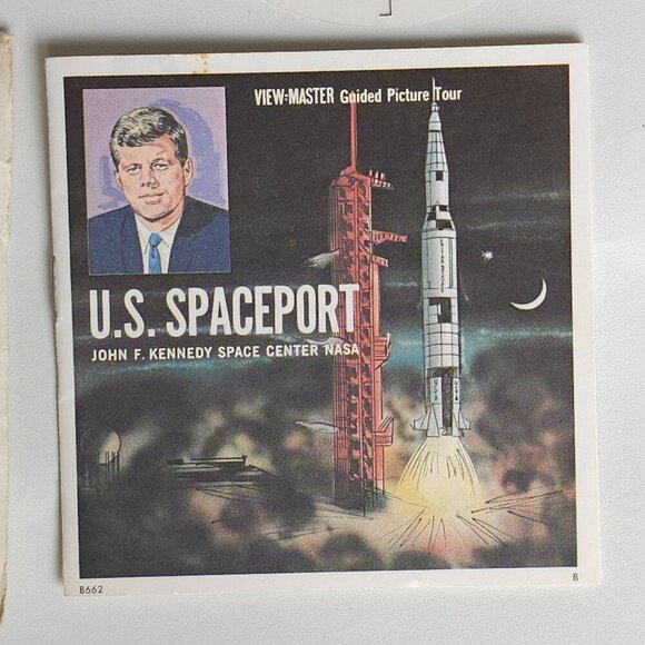 VINTAGE View Master Reel U.S. Spaceport John F. Kennedy Space Center NASA 21 GAF - Picture 2 of 6